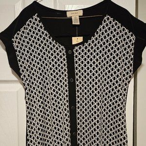 Womens black blouse size Medium - New with tags